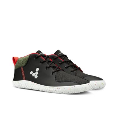 Vivobarefoot Primus Bootie All Weather - Juniorit Koulukengät Mustat - QYE621973